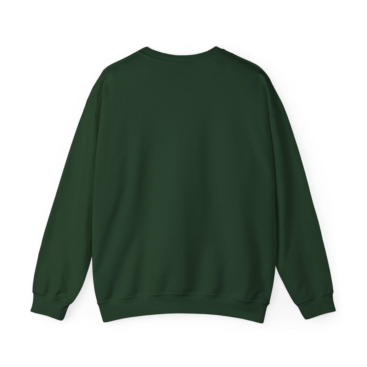 Forest Green personalized Leopard Bow Bauble sweatshirt, back view