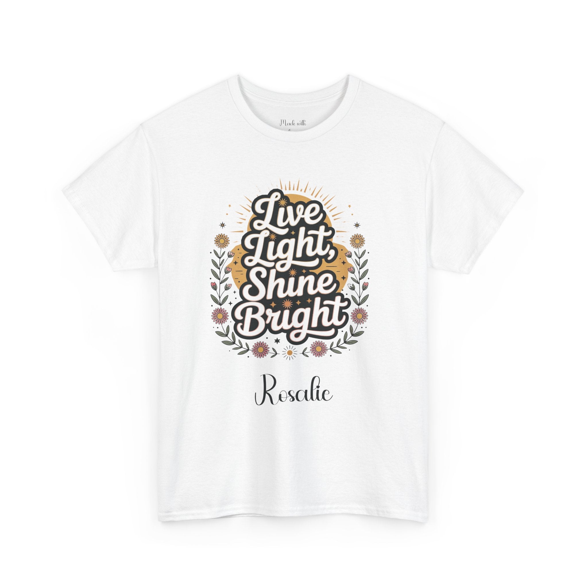Personalized Live Light Shine Bright t-shirt product photo
