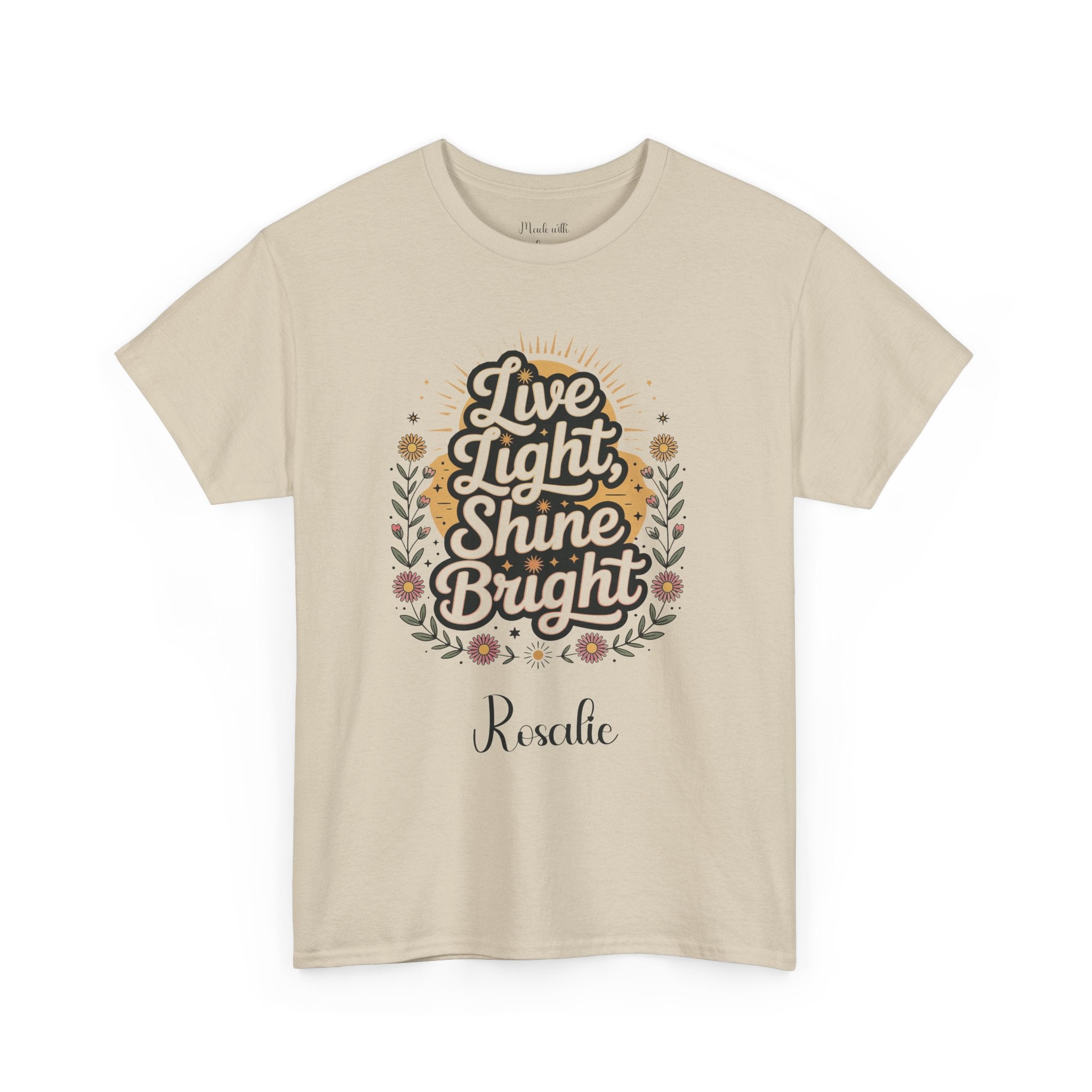Personalized Live Light Shine Bright t-shirt product photo