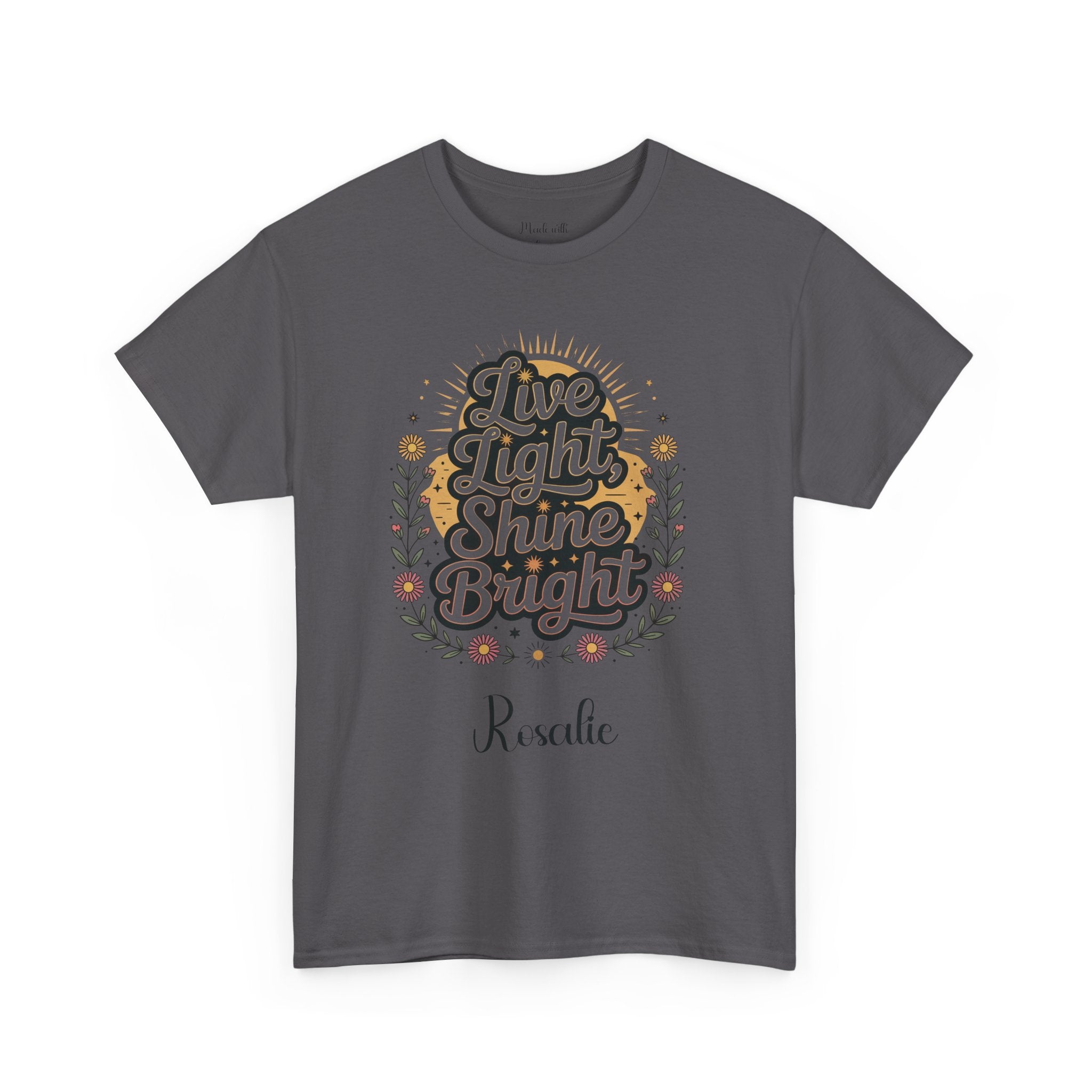 Personalized Live Light Shine Bright t-shirt product photo