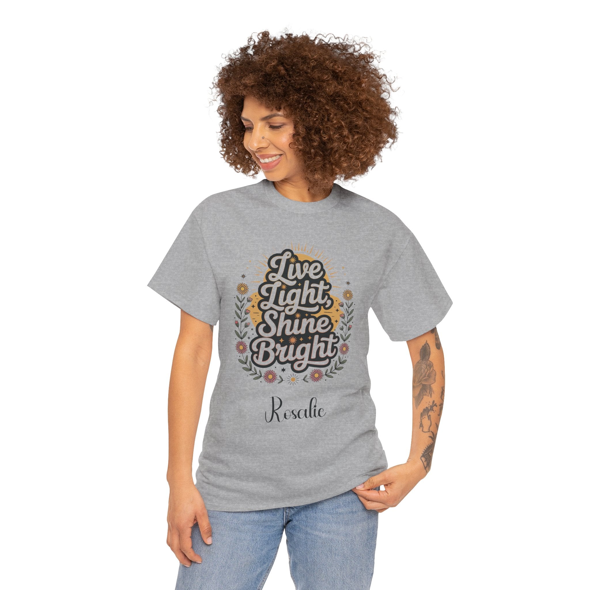 Personalized Live Light Shine Bright t-shirt product photo