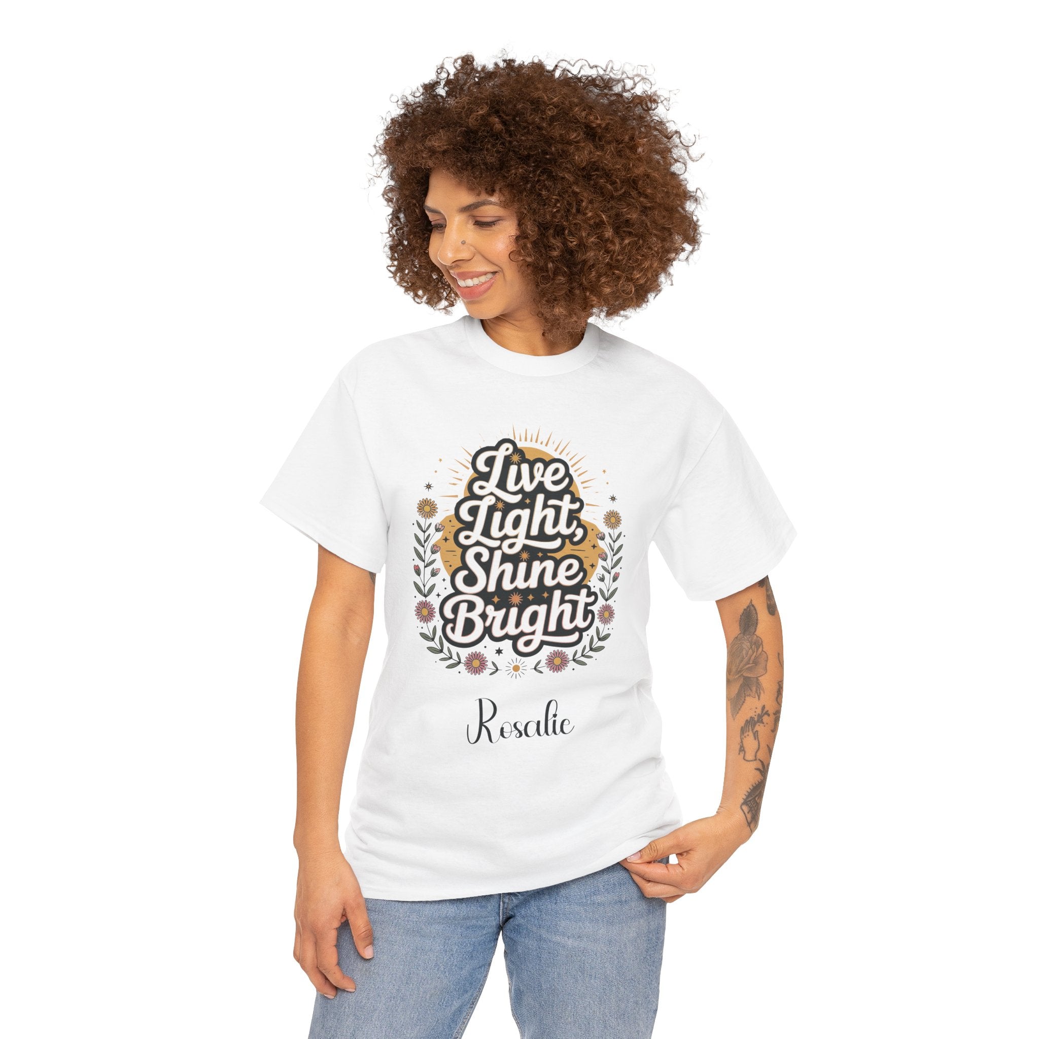 Personalized Live Light Shine Bright t-shirt product photo