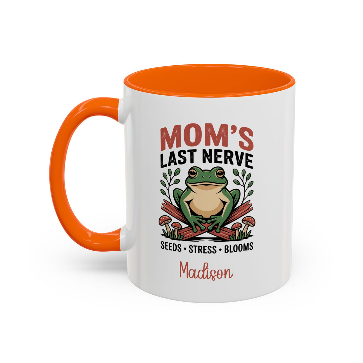 Mom's Last Nerve accent mug, main design view