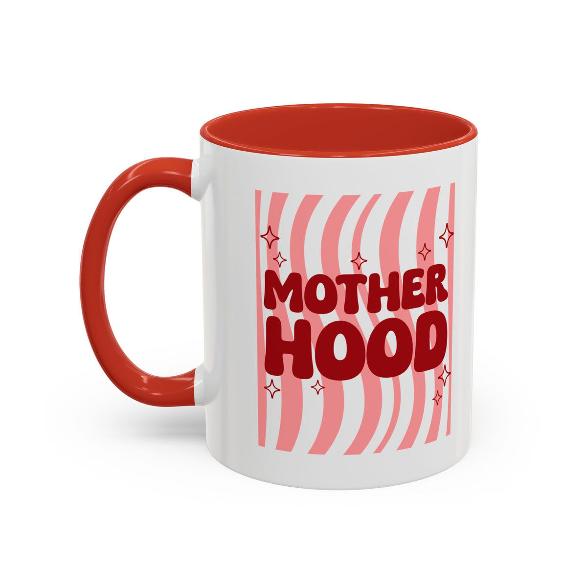 Motherhood accent mug, main design view