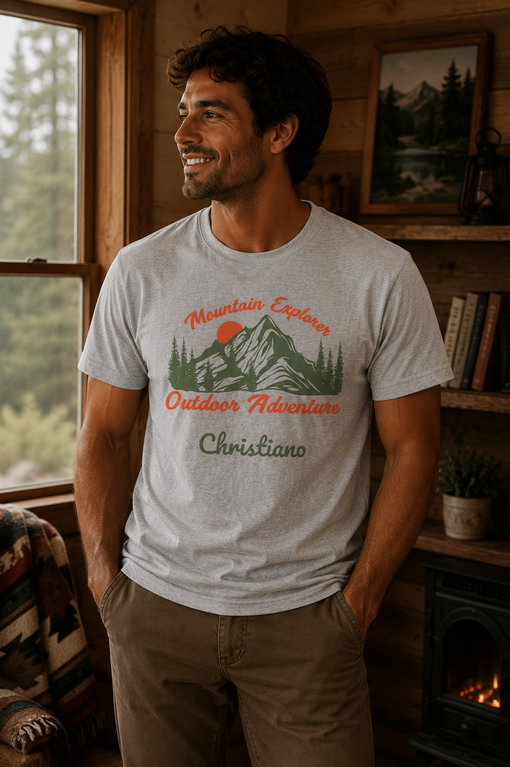 Personalized Mountain Explorer Outdoor Adventure t-shirt additional product photo