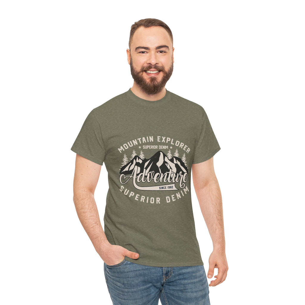 Personalized Mountain Explorer Superior Denim t-shirt product photo