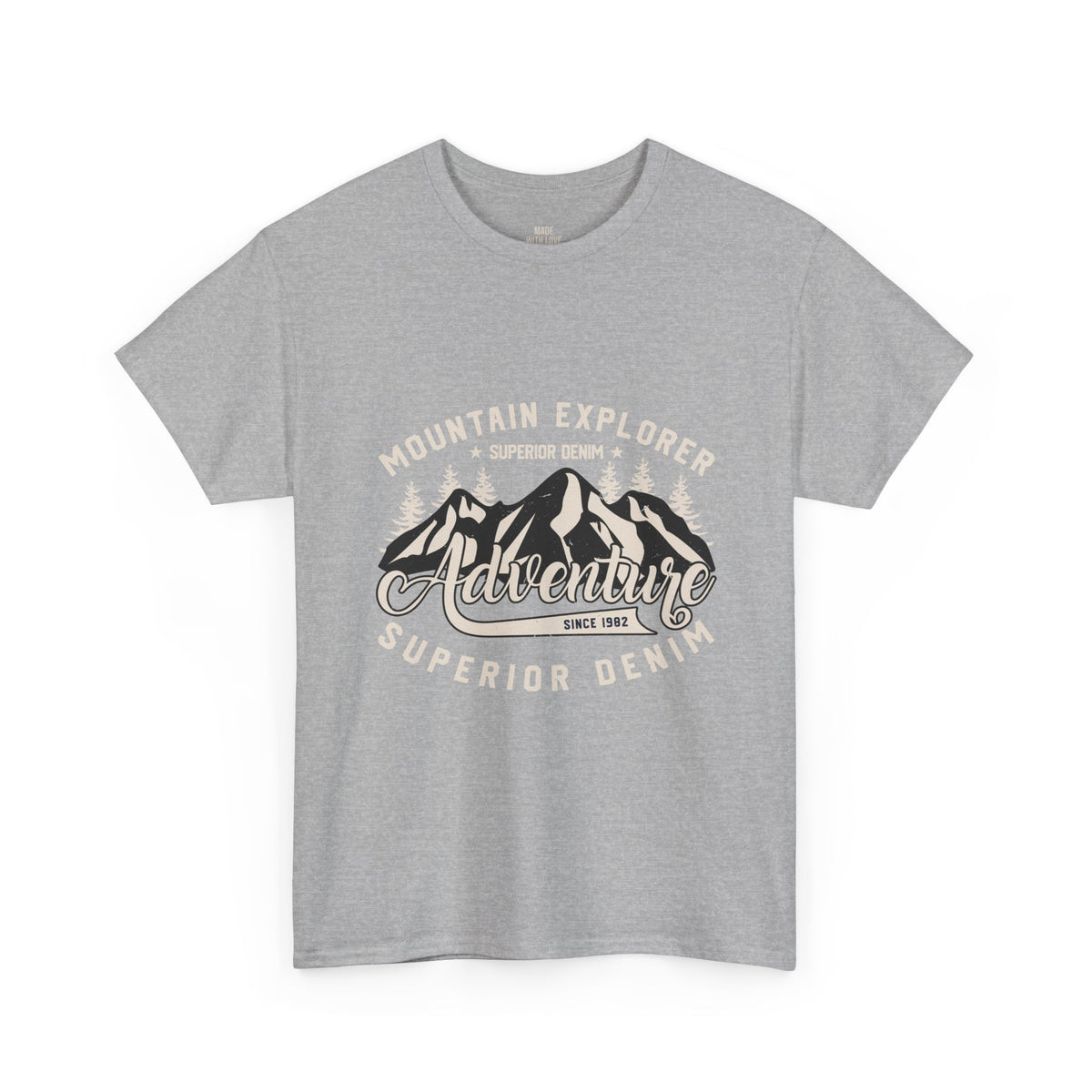 Personalized Mountain Explorer Superior Denim t-shirt product photo