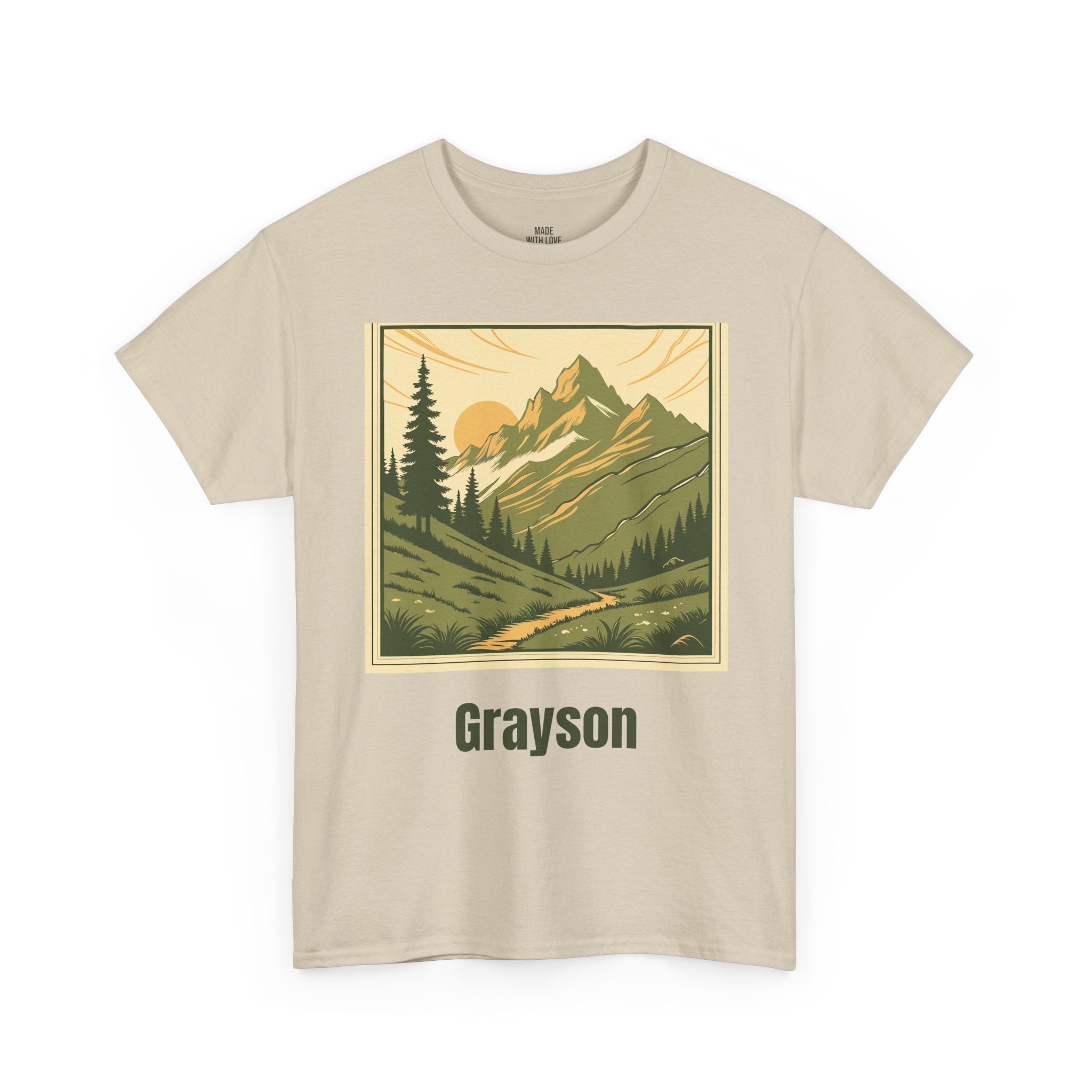 Personalized Mountain Trail t-shirt product photo