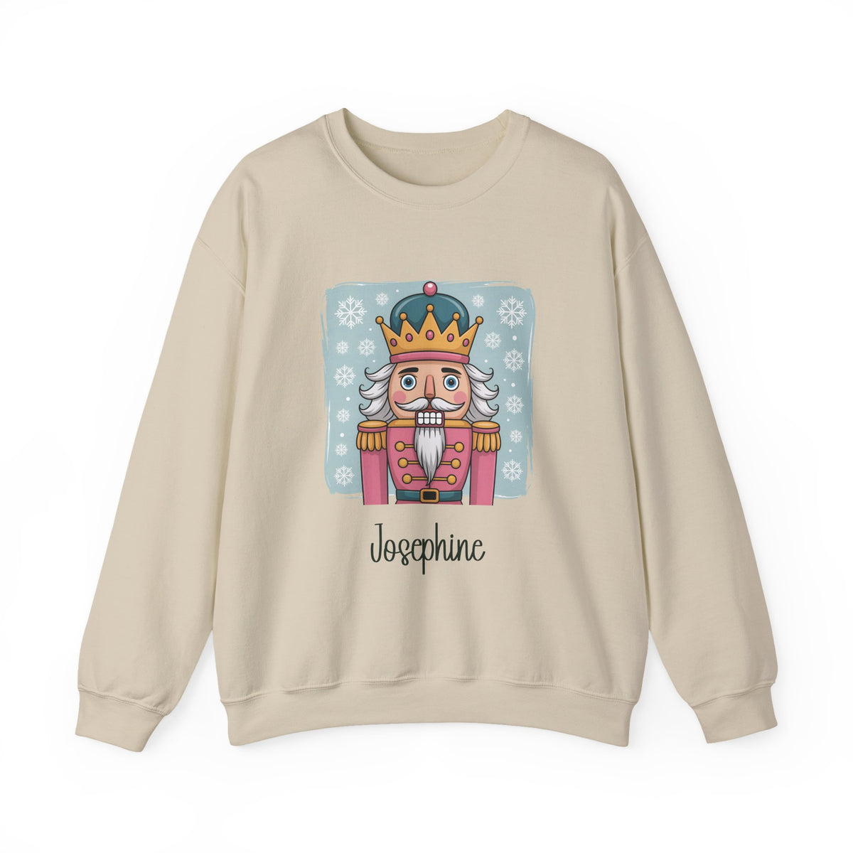 Sand personalized Nutcracker sweatshirt, front view