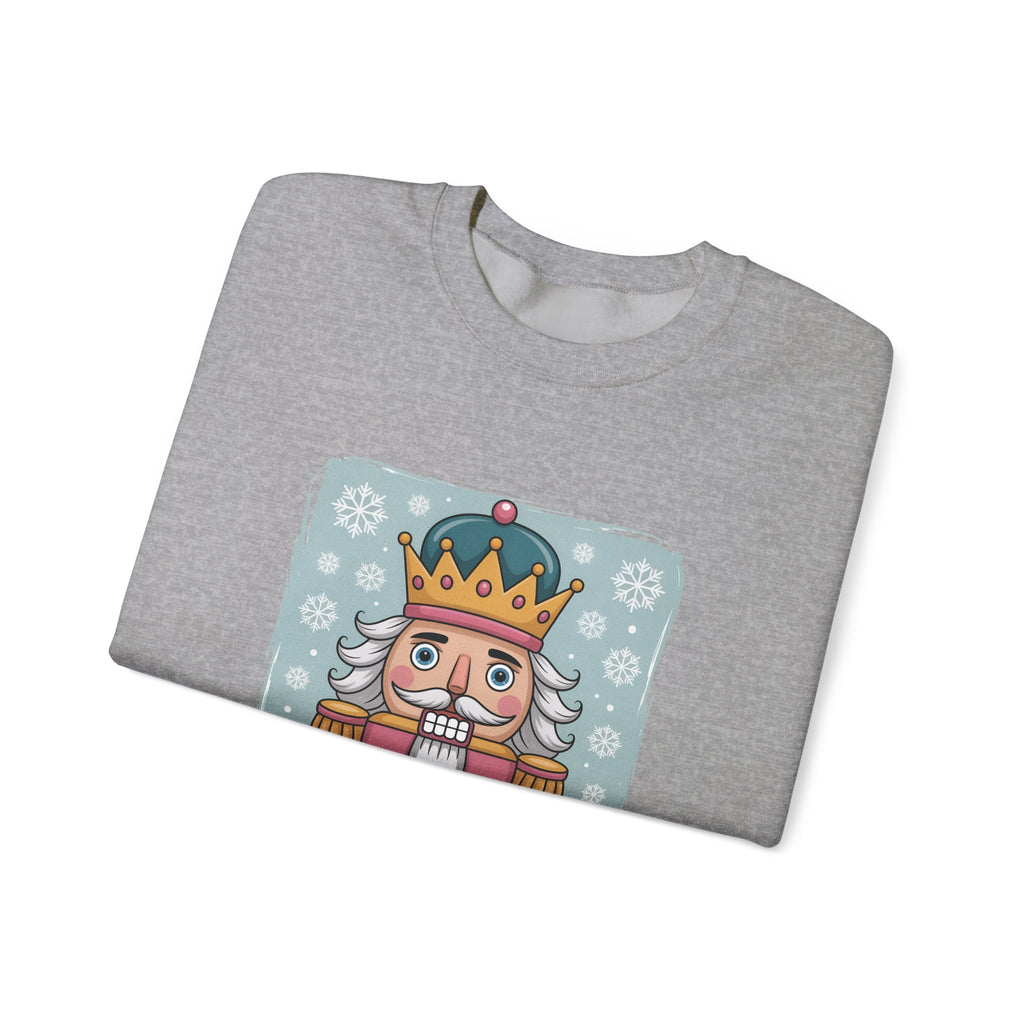 Sport Grey personalized Nutcracker sweatshirt, folded
