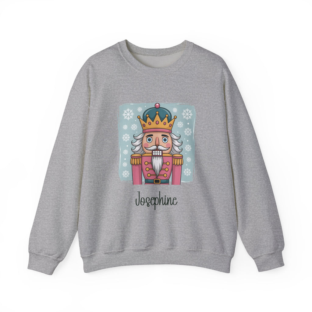 Sport Grey personalized Nutcracker sweatshirt, front view