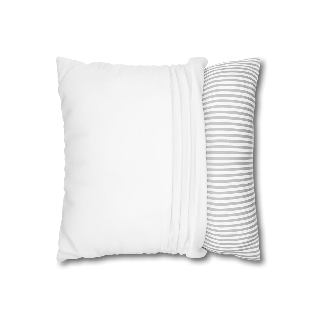 Close-up of the fine-weave canvas and printed photo on the personalized couples pillow
