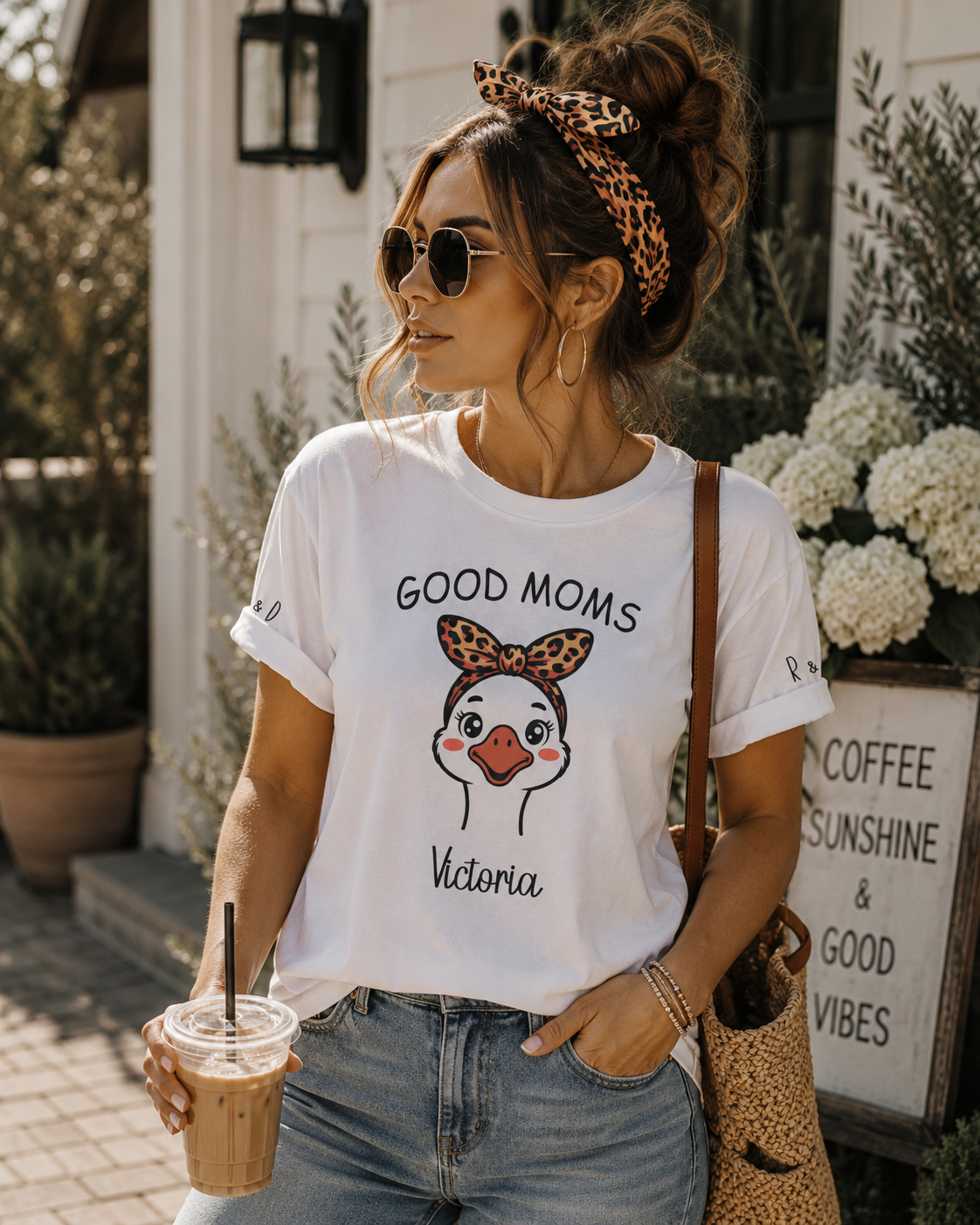 Personalized Good Moms T-Shirt – Funny Goose Mom Tee