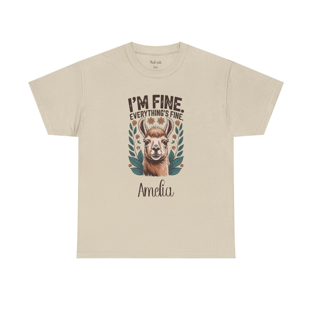 I'm Fine Everything's Fine t-shirt, alternate view