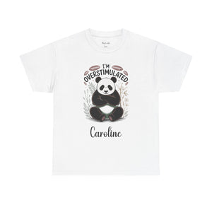Personalized I'm Overstimulated T-Shirt – Funny Panda Mom Tee