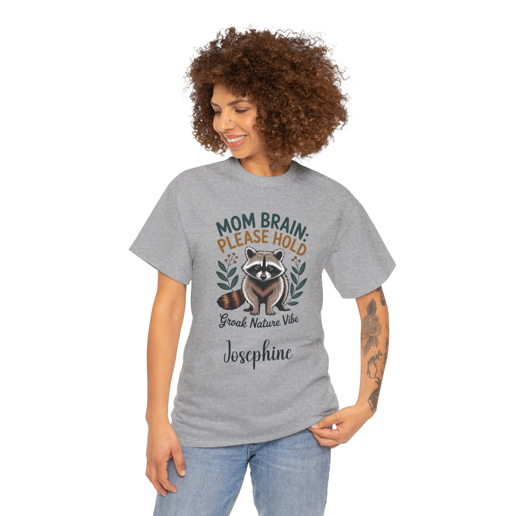 Mom Brain Please Hold t-shirt in an additional color option