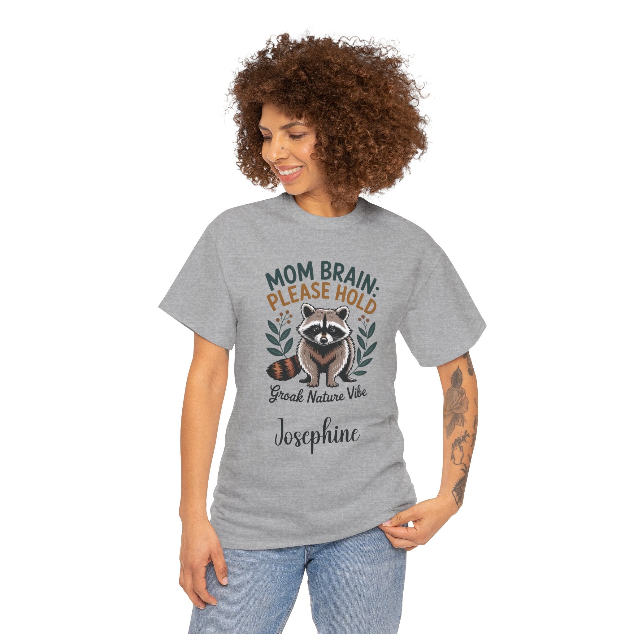 Mom Brain Please Hold t-shirt in an additional color option