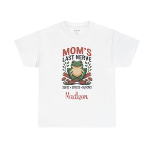 Personalized Mom's Last Nerve T-Shirt – Funny Frog Mom Tee