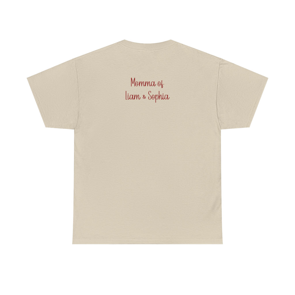 Motherhood t-shirt on a hanger