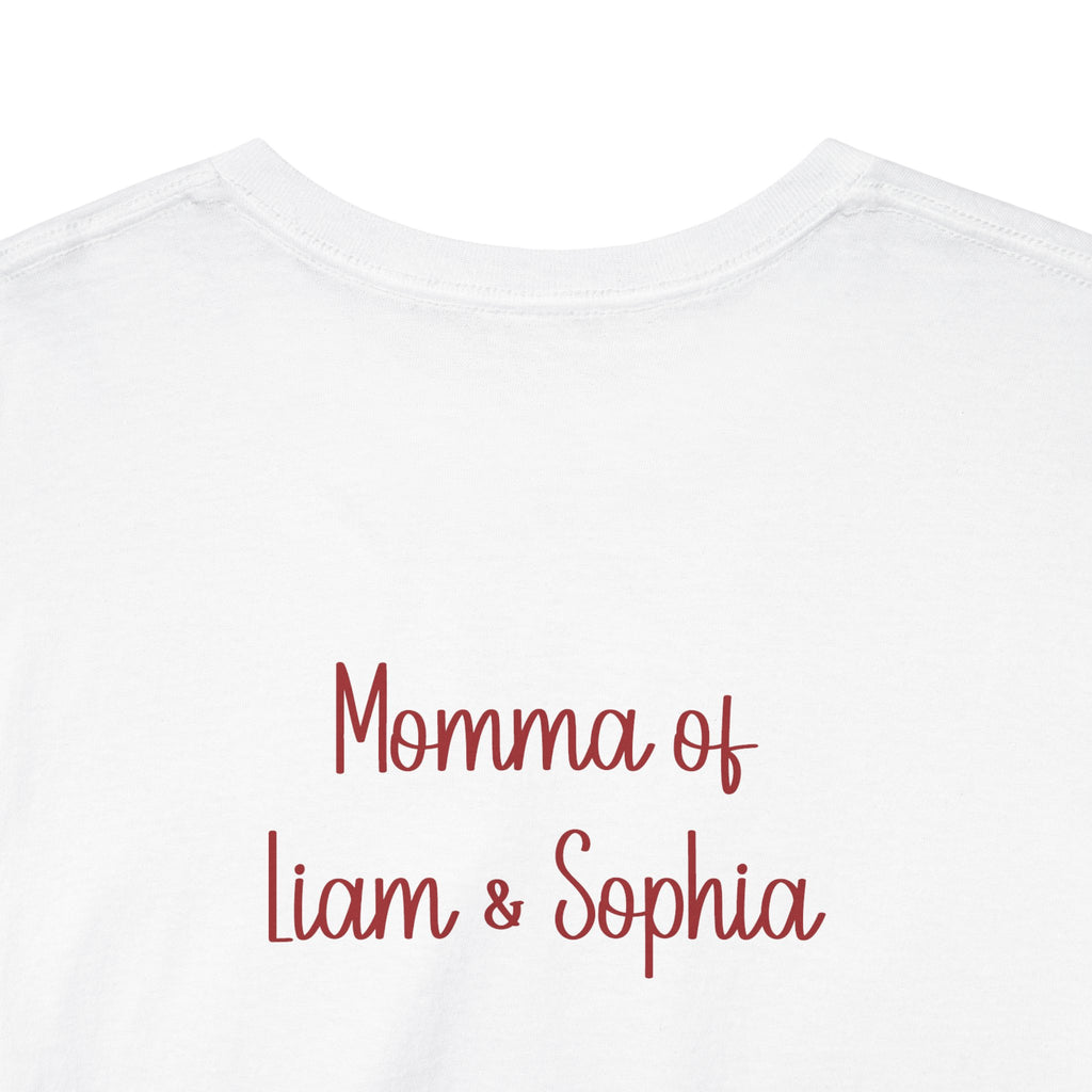 Motherhood t-shirt shown folded