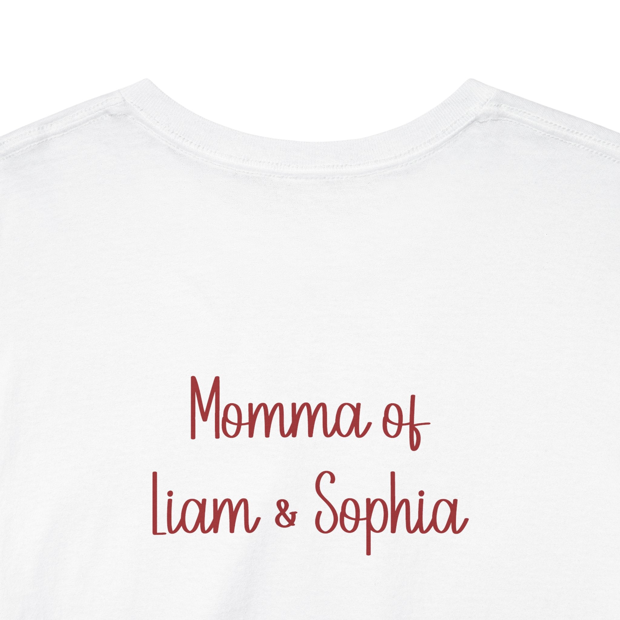 Motherhood t-shirt shown folded