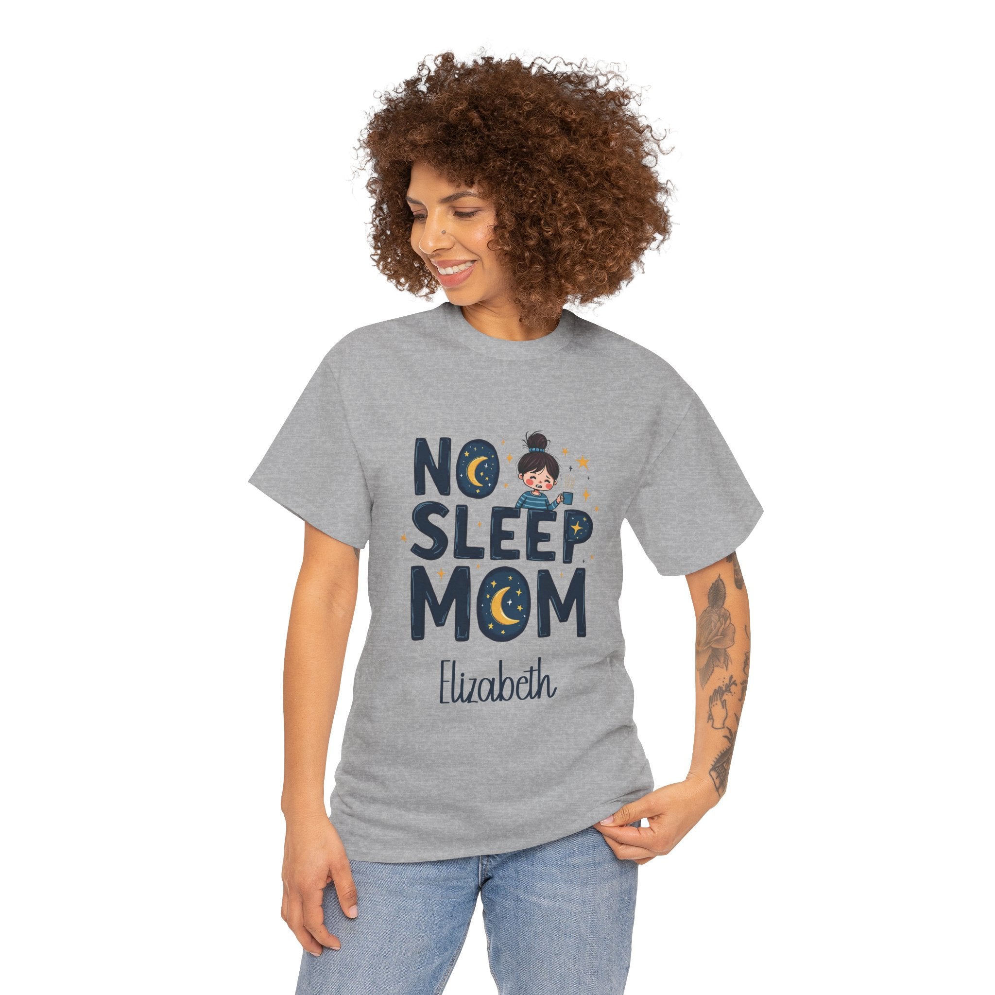 No Sleep Mom t-shirt in an additional color option