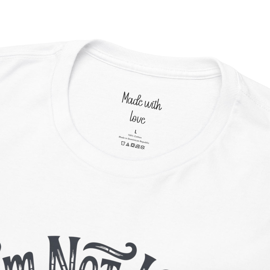 Close-up of the I'm Not Late I'm a Mom goose print