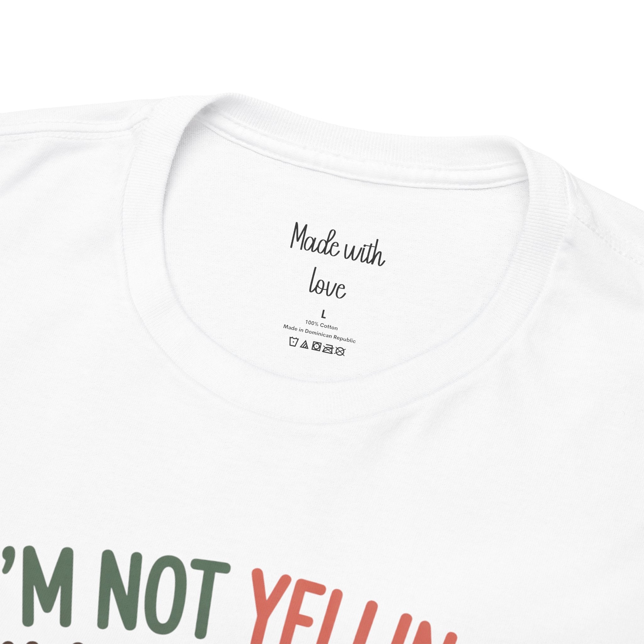 Close-up of the I'm Not Yelling I'm Mom-ing sloth print