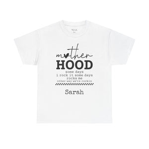 Personalized Motherhood T-Shirt – Some Days I Rock It Mom Tee