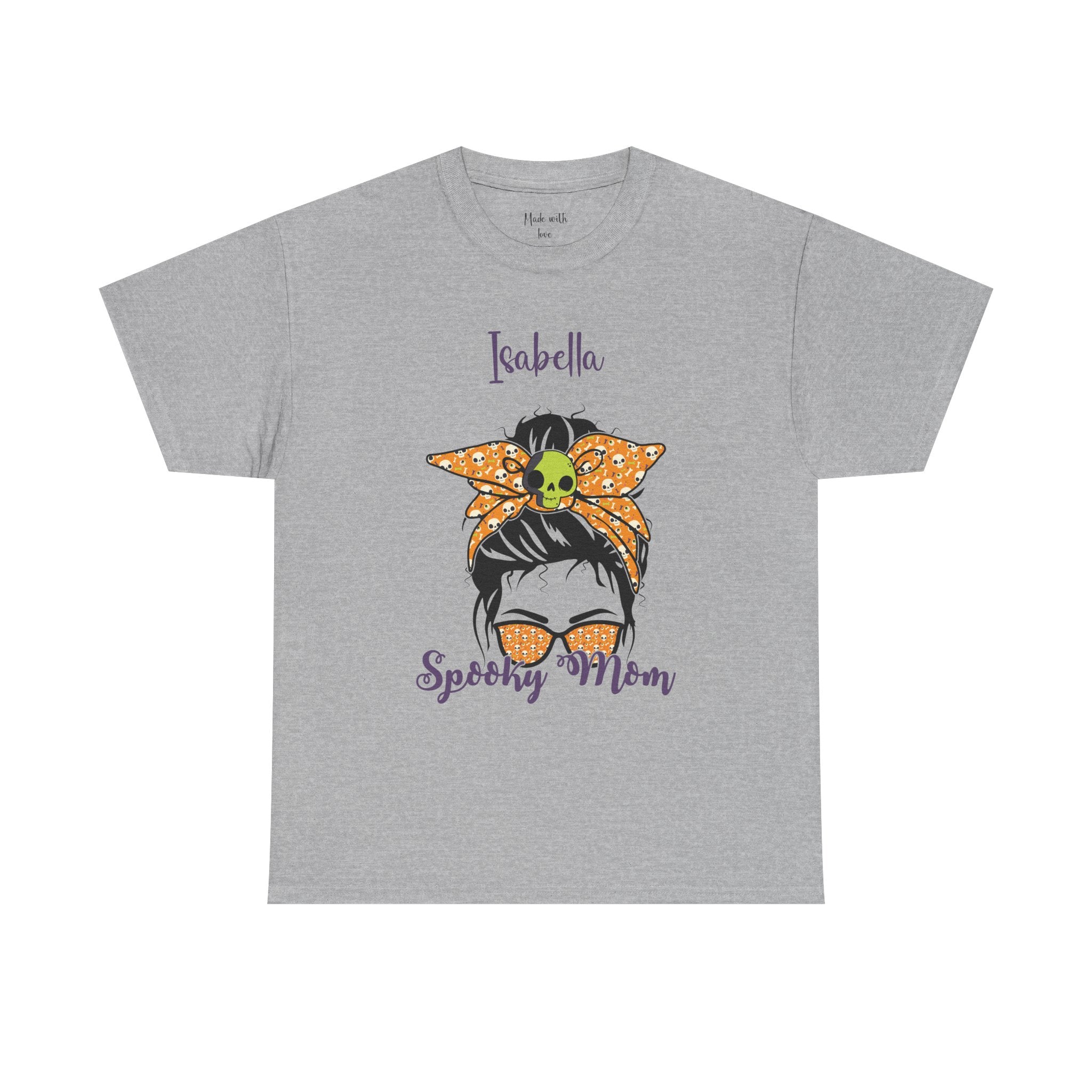 Spooky Mom t-shirt in a solid color