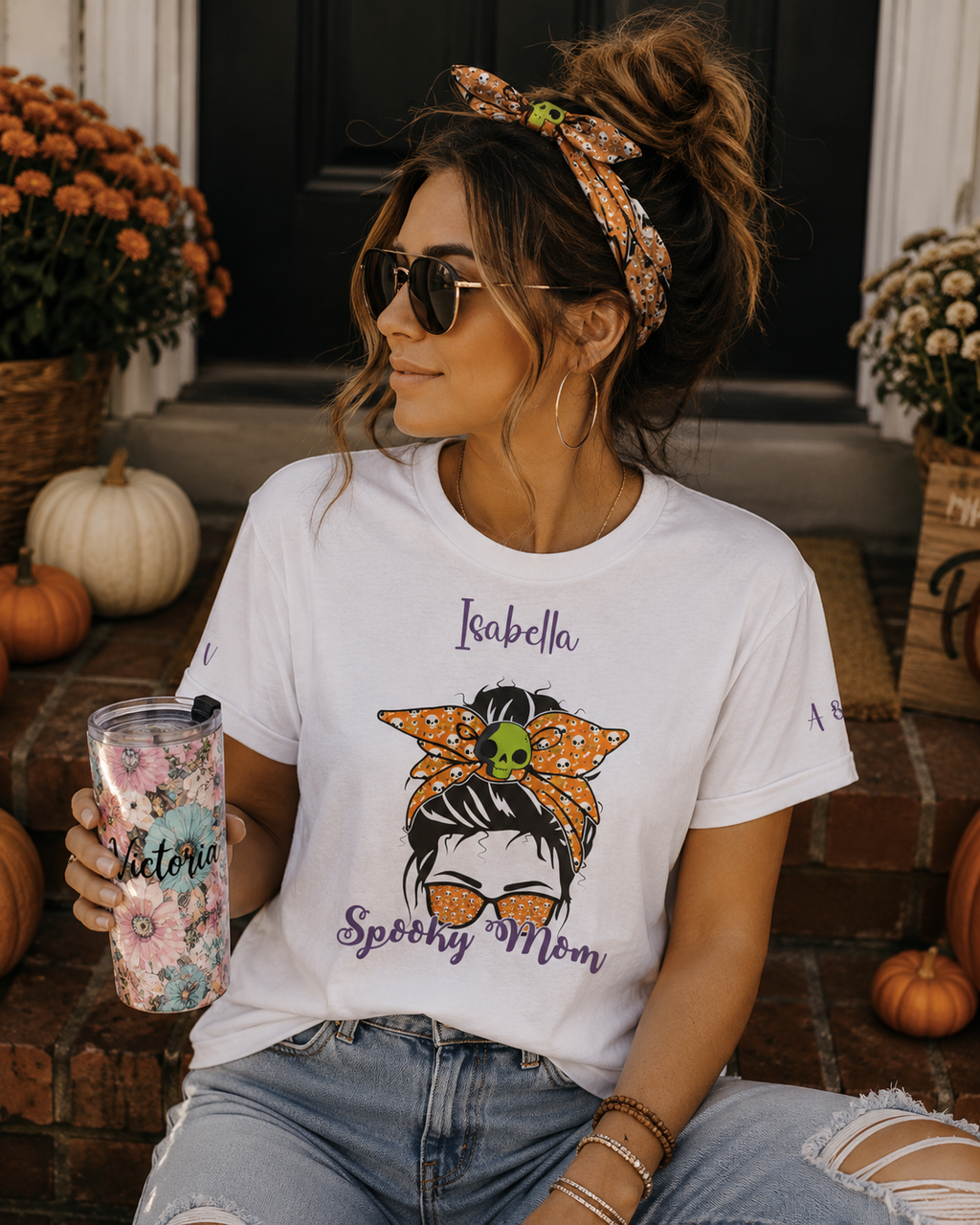 Personalized Spooky Mommy T-Shirt – Halloween Mom Tee