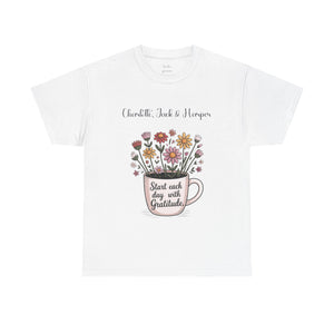 Personalized Gratitude T-Shirt – Start Each Day with Gratitude Tee