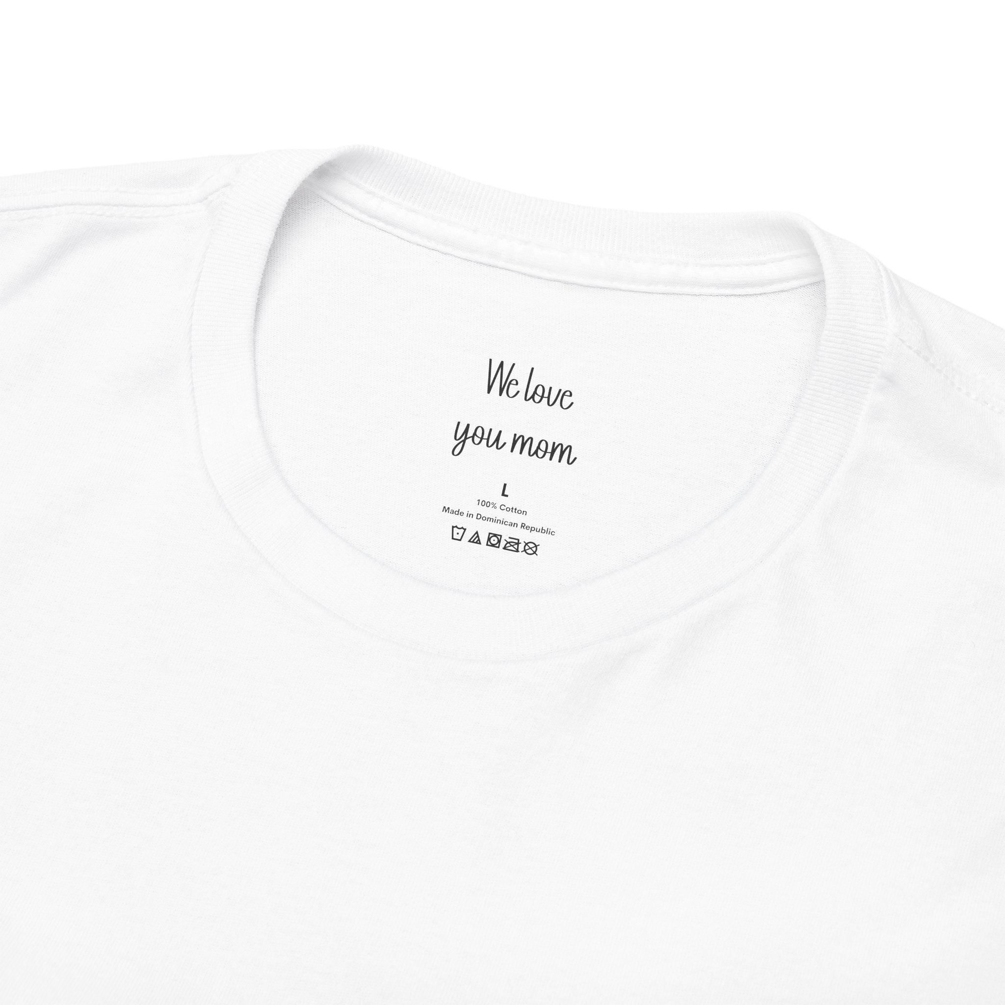 Back view of the t-shirt showing the personalized name