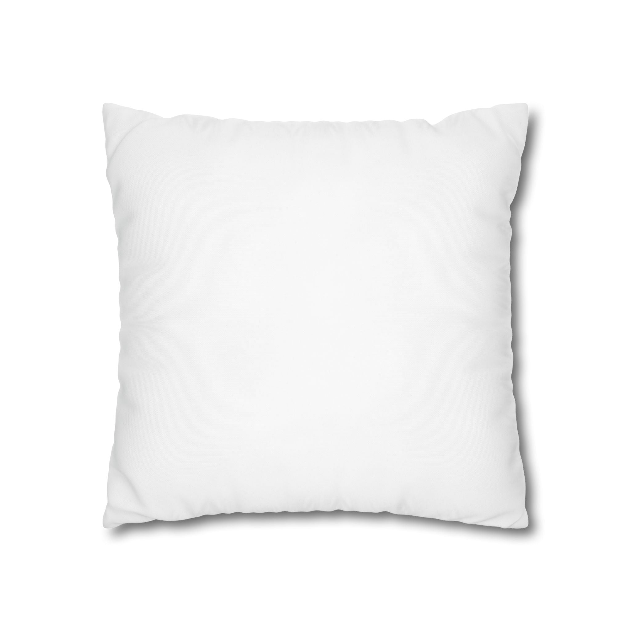 Personalized wedding photo canvas pillow cover held in hands