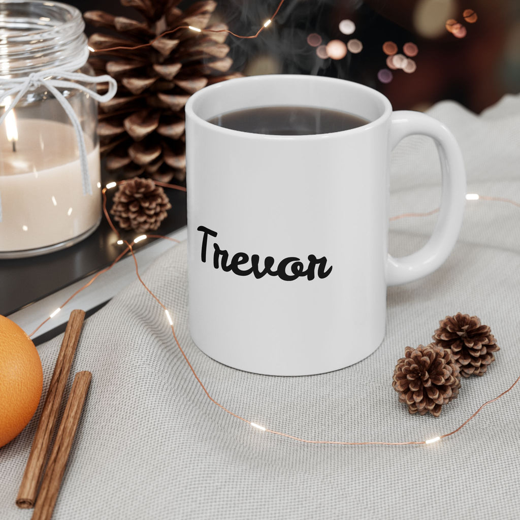 Proud Girl Dad mug styled on a desk