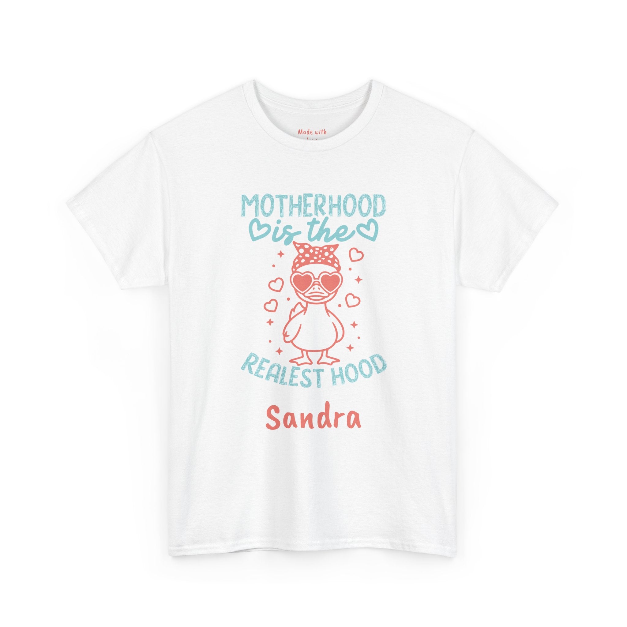 Personalized Motherhood Is The Realest Hood t-shirt product photo