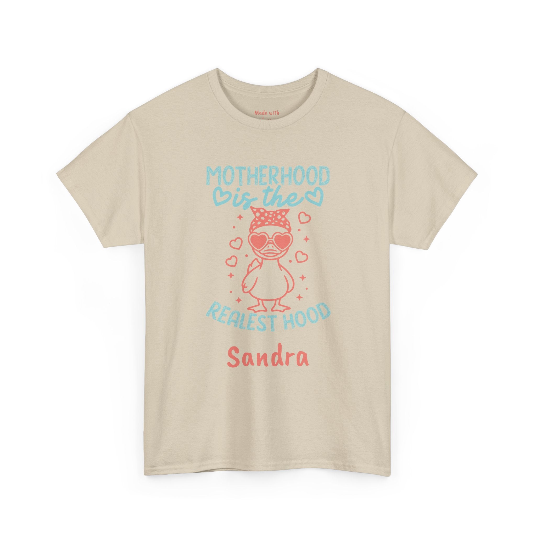 Personalized Motherhood Is The Realest Hood t-shirt product photo