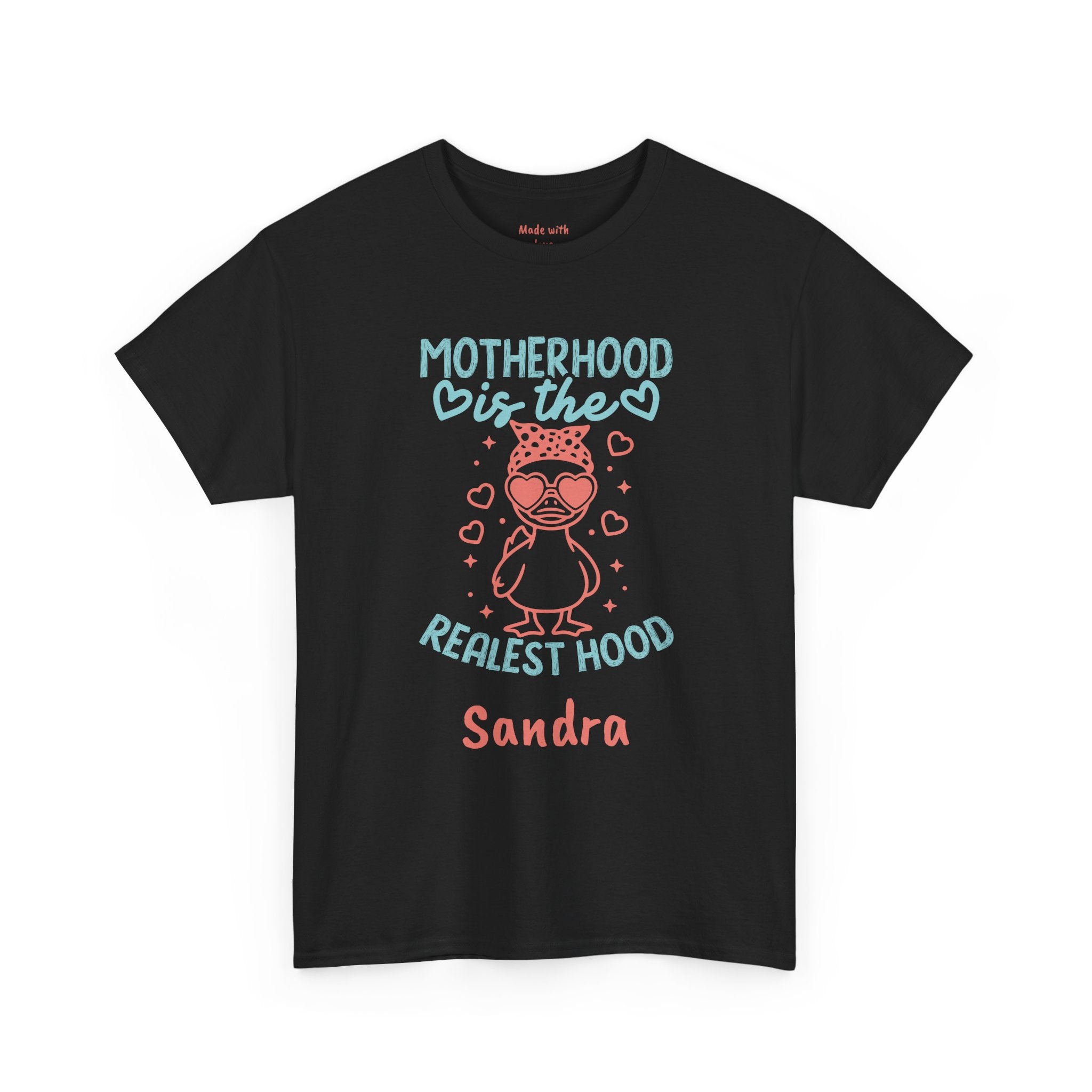Personalized Motherhood Is The Realest Hood t-shirt product photo