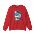 Red personalized Snow Globe sweatshirt, front view