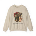Sand personalized Vintage Christmas Ornaments sweatshirt, front view